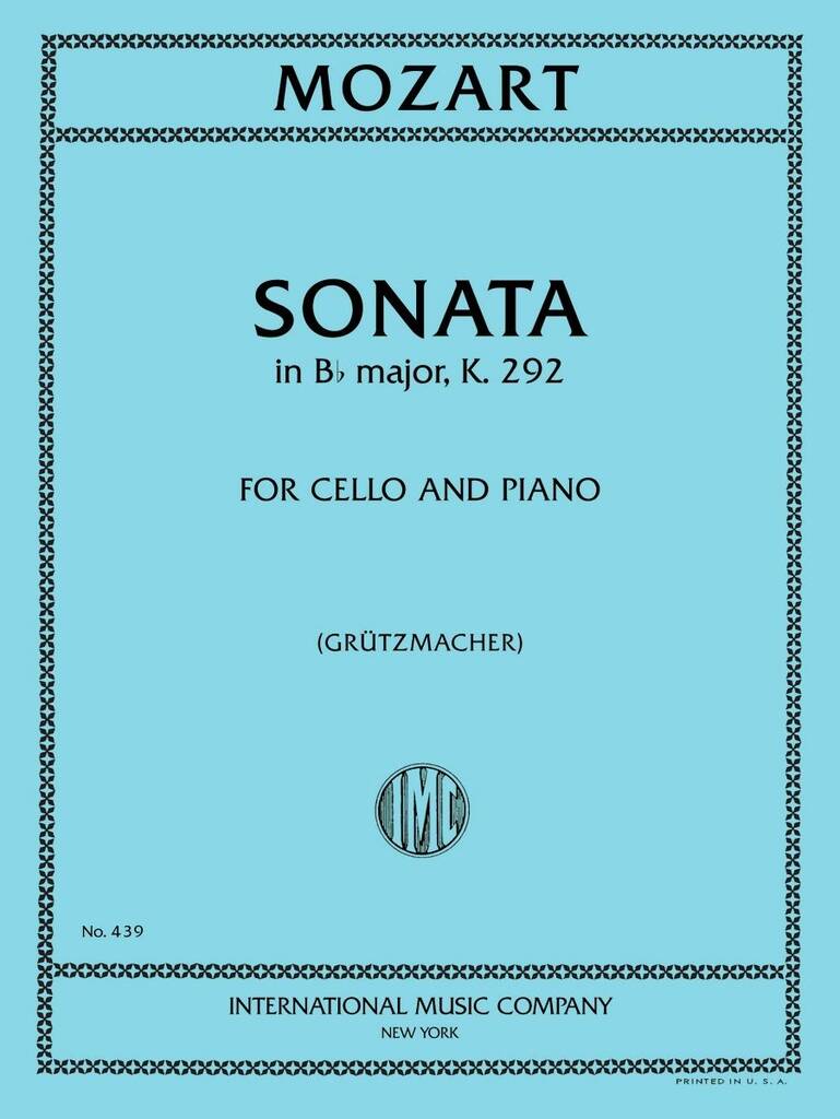 Sonata Si B K 292 (Gruetzmacher)
